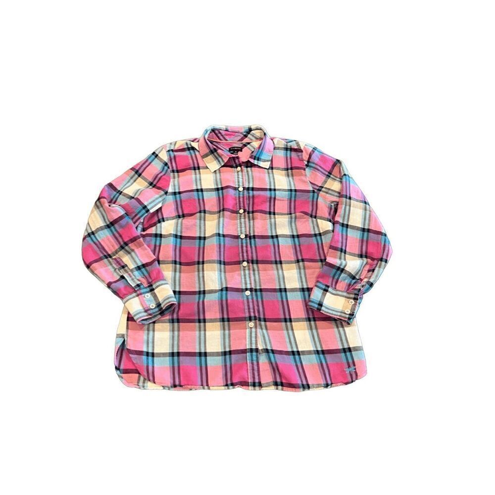 TALBOTS Plaid shirt size Medium